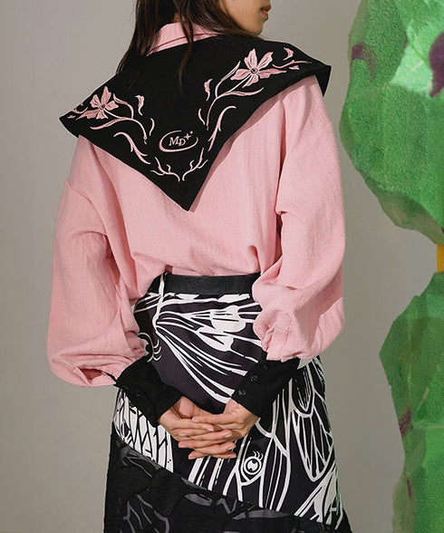 Butterfly Layered Mesh Skirt